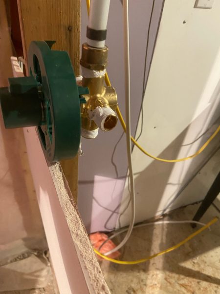 Setting shower valve depth