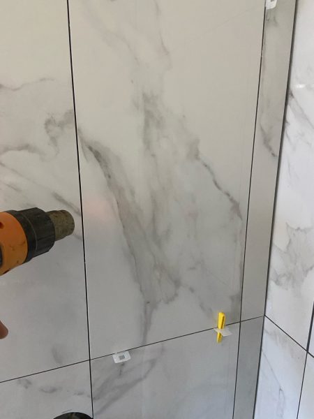 heat gun tile adhesive hack