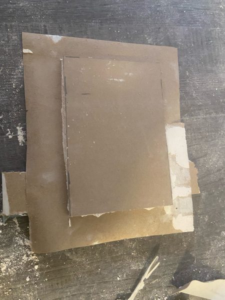 cut and clean excess paper