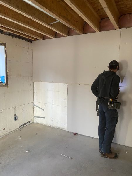 drywalling icf